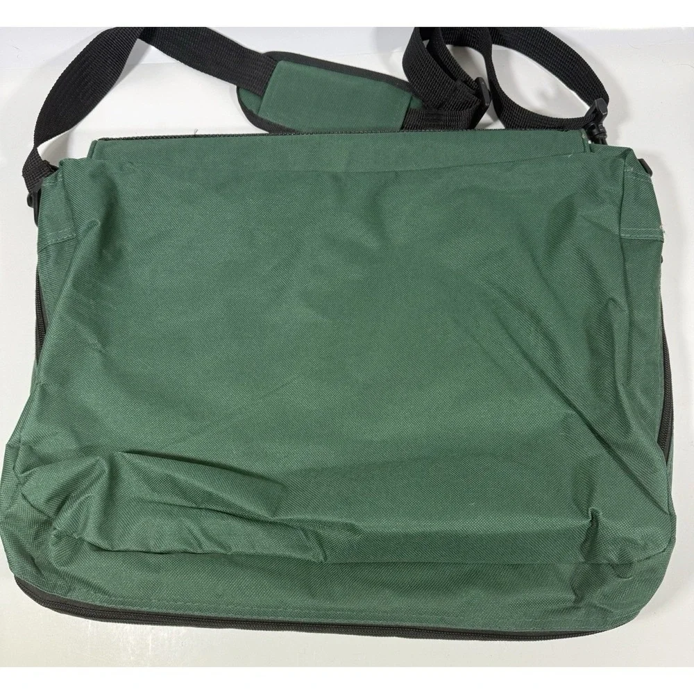 Unbranded Messenger Bag Unisex Large Green Tactical Patch Panel Utility Laptop